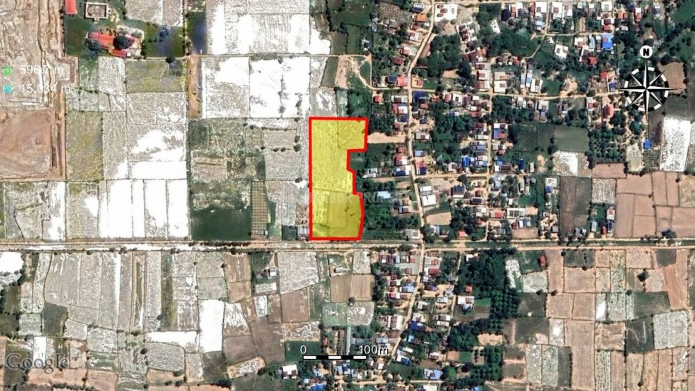 土地出售关闭新金边国际机场-15473 m²-70$/m2 - Widok 2