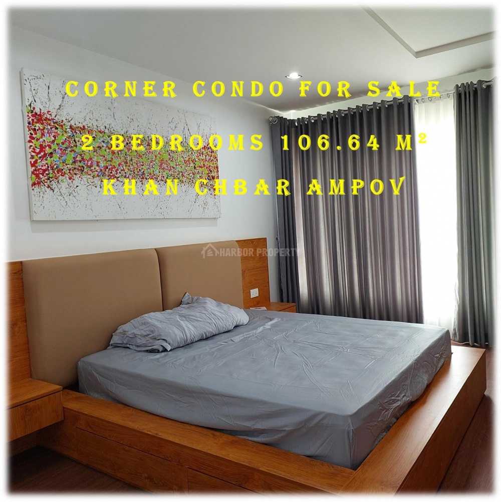 #SC029
 VERY BIG SIZE ! Big Garden ! CORNER Condo ! 2 BEDS at Chbar AmPov For Sale - Widok 2