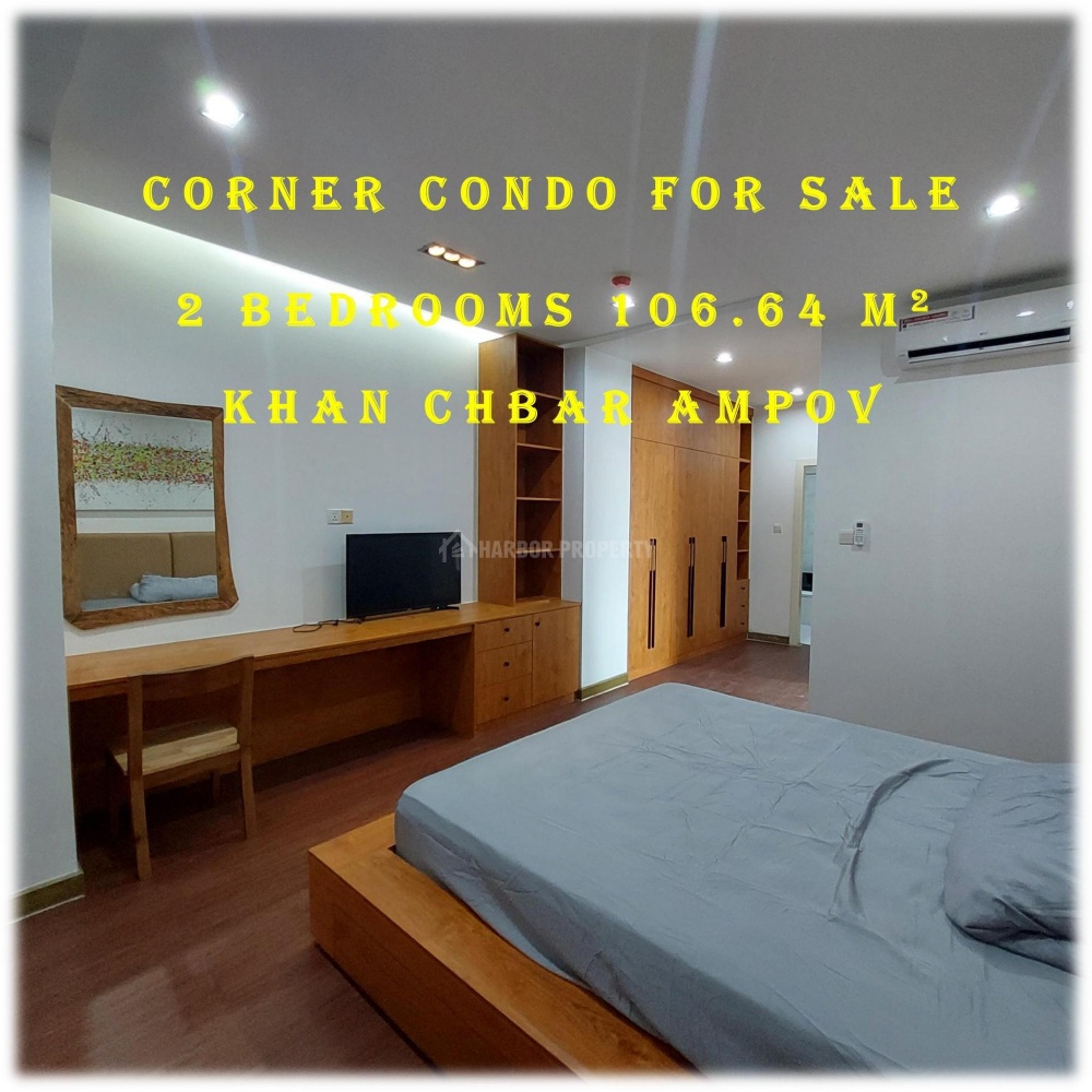 #SC029
 VERY BIG SIZE ! Big Garden ! CORNER Condo ! 2 BEDS at Chbar AmPov For Sale - Widok 5