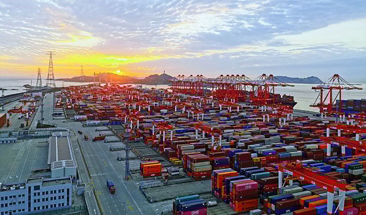 Port in Cambodia Sihanoukville